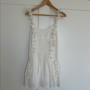 All in Favor White Sleeveless Dress